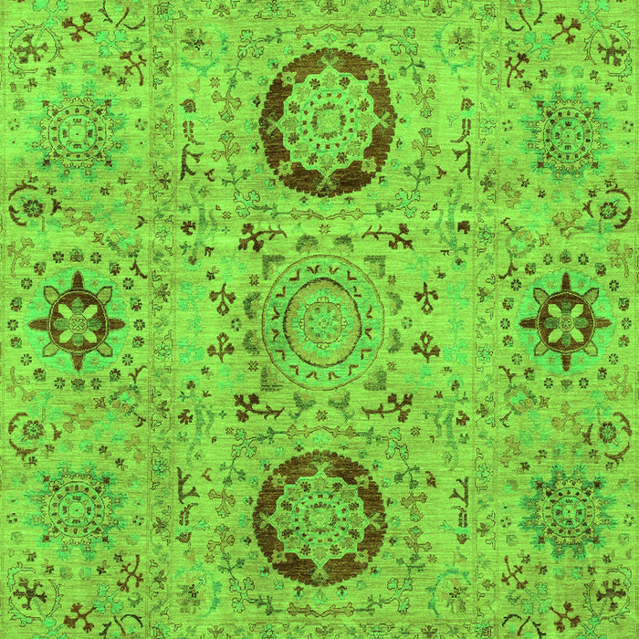 Machine Washable Abstract Green Modern Area Rugs, wshabs3898grn