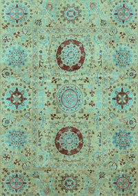 Abstract Light Blue Modern Rug, abs3898lblu