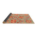 Sideview of Abstract Orange Modern Rug, abs3899