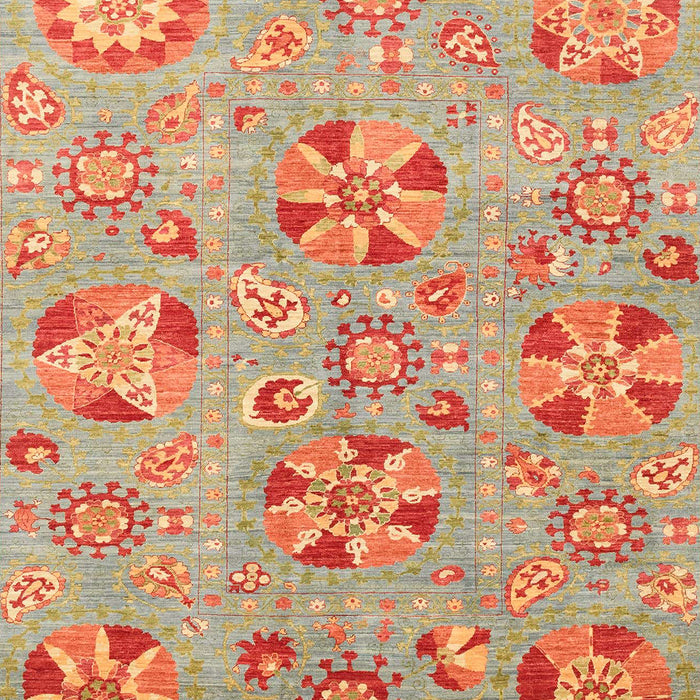 Machine Washable Abstract Orange Rug, wshabs3899