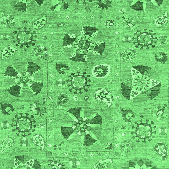 Machine Washable Abstract Emerald Green Modern Area Rugs, wshabs3899emgrn