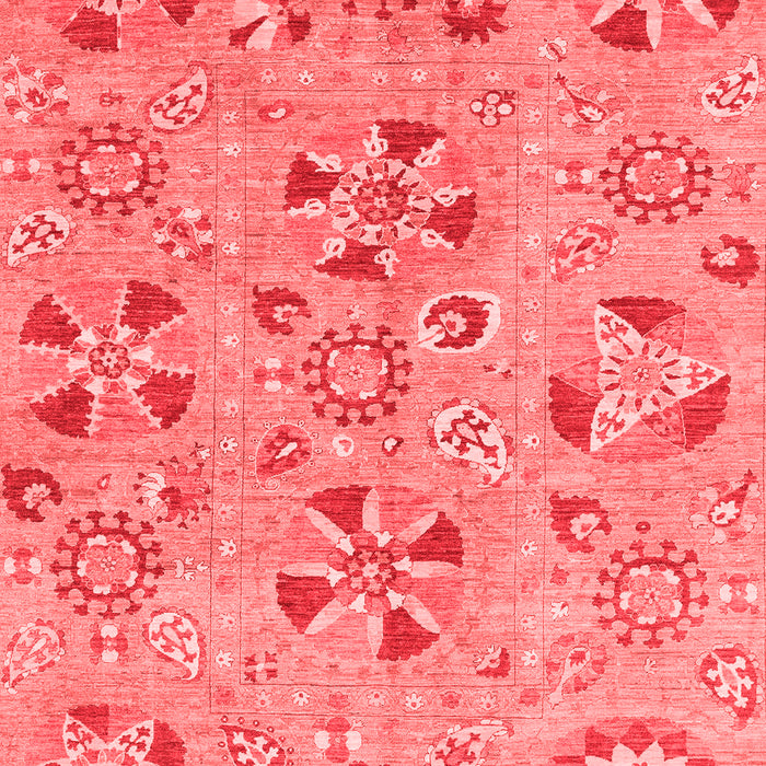 Machine Washable Abstract Red Modern Rug, wshabs3899red