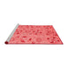 Modern Red Washable Rugs