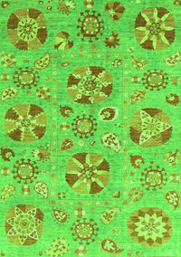 Abstract Green Modern Rug, abs3899grn