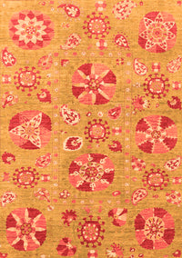 Abstract Orange Modern Rug, abs3899org