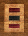 Abstract Saffron Red Modern Rug, abs389