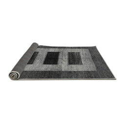 Sideview of Abstract Gray Modern Rug, abs389gry