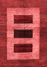 Abstract Red Modern Rug, abs389red