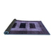 Sideview of Abstract Blue Modern Rug, abs389blu