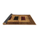 Sideview of Abstract Brown Modern Rug, abs389brn