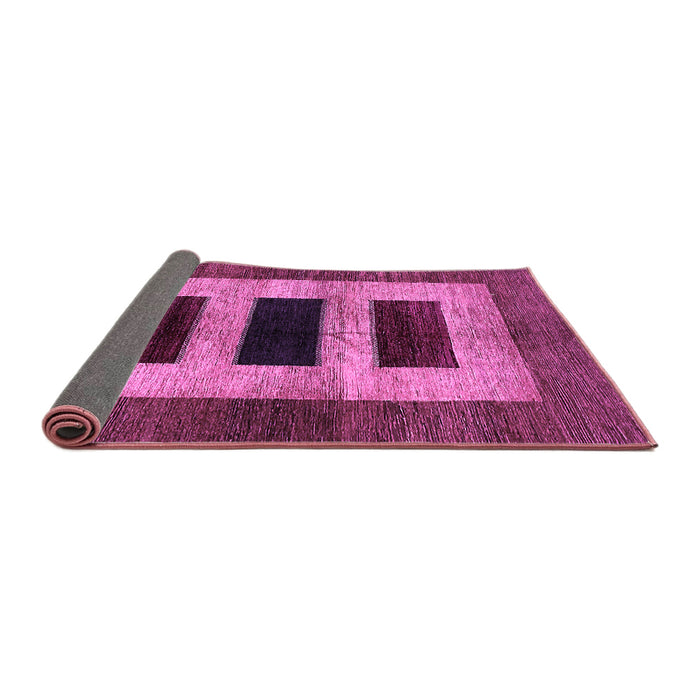 Sideview of Abstract Purple Modern Rug, abs389pur