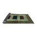 Sideview of Abstract Light Blue Modern Rug, abs389lblu