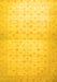 Machine Washable Oriental Yellow Traditional Rug, wshabs38yw