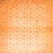 Square Oriental Orange Traditional Rug, abs38org