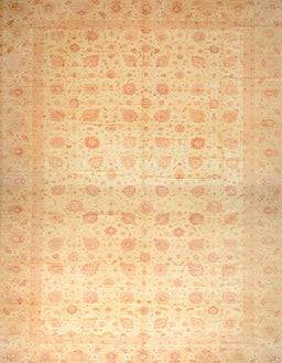 Abstract Orange Oriental Rug, abs38