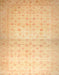 Abstract Orange Oriental Rug, abs38