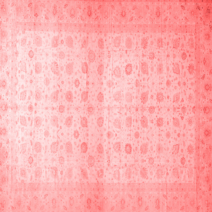 Machine Washable Oriental Red Traditional Rug, wshabs38red