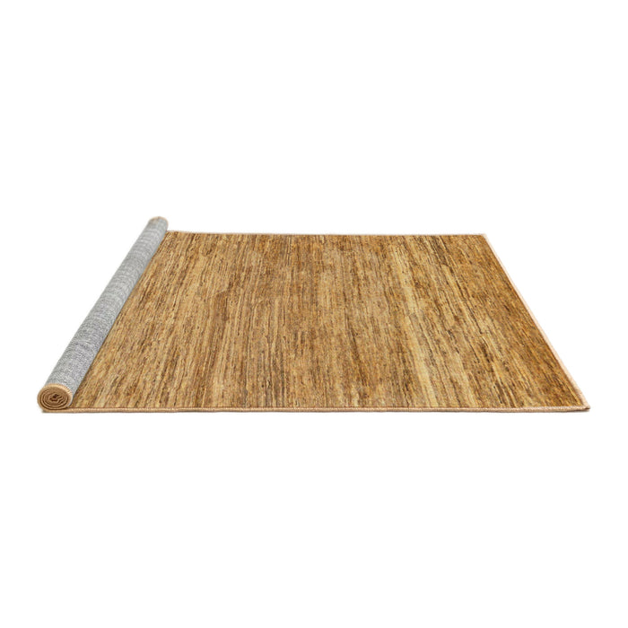 Sideview of Machine Washable Abstract Orange Rug, wshabs39