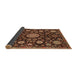 Sideview of Abstract Red Oriental Rug, abs3900