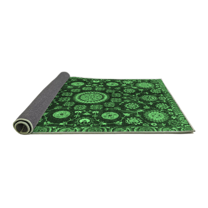 Sideview of Oriental Emerald Green Traditional Rug, abs3900emgrn