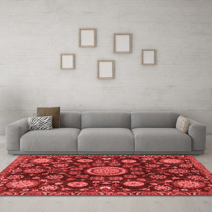 Traditional Red Washable Rugs