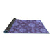 Sideview of Abstract Blue Modern Rug, abs3901blu