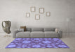 Machine Washable Abstract Blue Modern Rug in a Living Room, wshabs3901blu