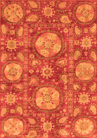 Abstract Orange Modern Rug, abs3901org