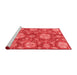 Modern Red Washable Rugs