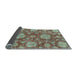 Sideview of Abstract Light Blue Modern Rug, abs3901lblu