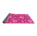 Sideview of Abstract Pink Modern Rug, abs3901pnk