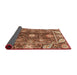 Sideview of Abstract Red Oriental Rug, abs3902