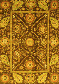 Oriental Yellow Traditional Rug, abs3902yw