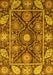 Oriental Yellow Traditional Rug, abs3902yw