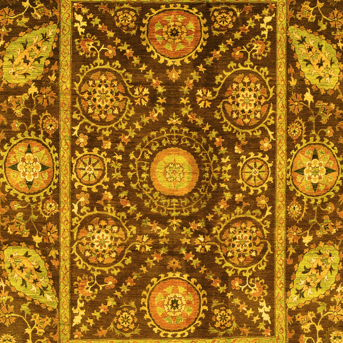 Oriental Yellow Traditional Rug, abs3902yw