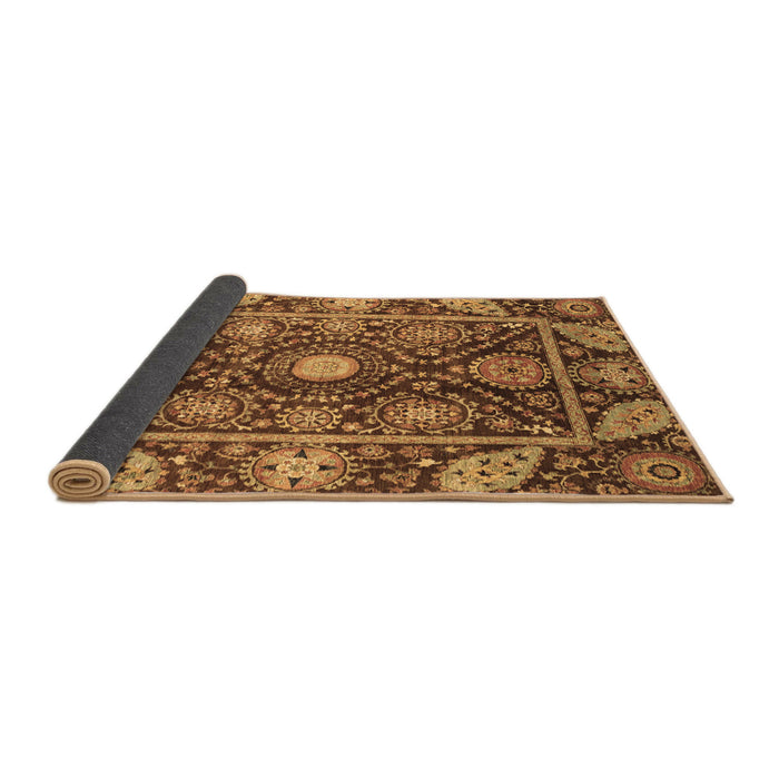 Sideview of Oriental Brown Traditional Rug, abs3902brn