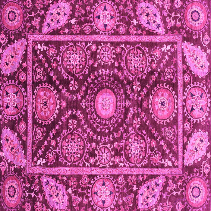 Square Oriental Pink Traditional Rug, abs3902pnk