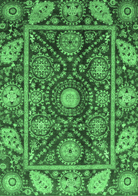 Oriental Emerald Green Traditional Rug, abs3902emgrn