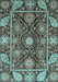 Oriental Light Blue Traditional Rug, abs3902lblu