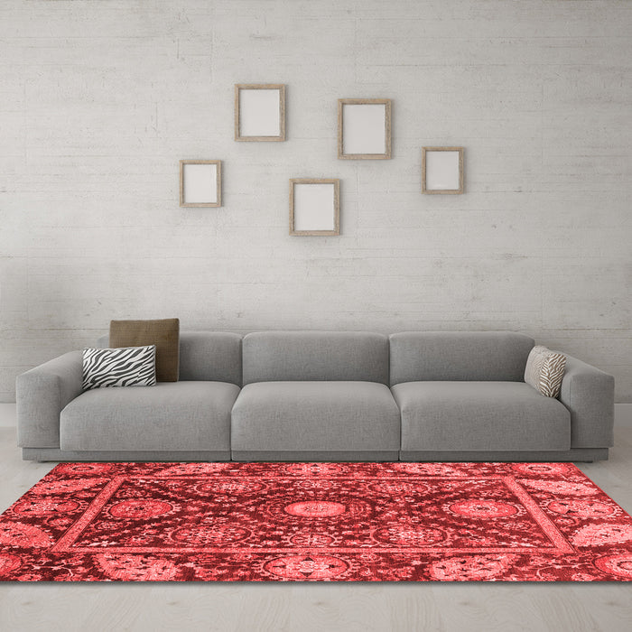 Traditional Red Washable Rugs