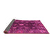 Sideview of Abstract Pink Modern Rug, abs3903pnk