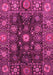 Machine Washable Abstract Pink Modern Rug, wshabs3903pnk