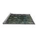 Sideview of Machine Washable Abstract Light Blue Modern Rug, wshabs3903lblu