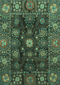 Abstract Turquoise Modern Rug, abs3903turq