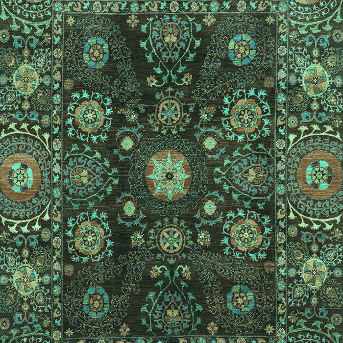Abstract Turquoise Modern Rug, abs3903turq