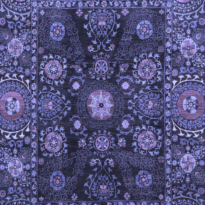 Machine Washable Abstract Blue Modern Rug, wshabs3903blu