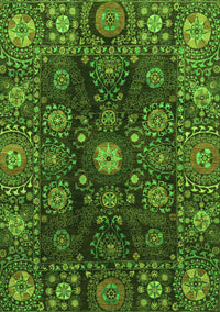 Abstract Green Modern Rug, abs3903grn