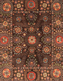 Abstract Red Modern Rug, abs3903
