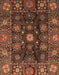 Abstract Red Modern Rug, abs3903