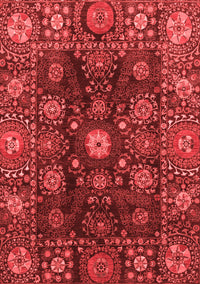 Abstract Red Modern Rug, abs3903red